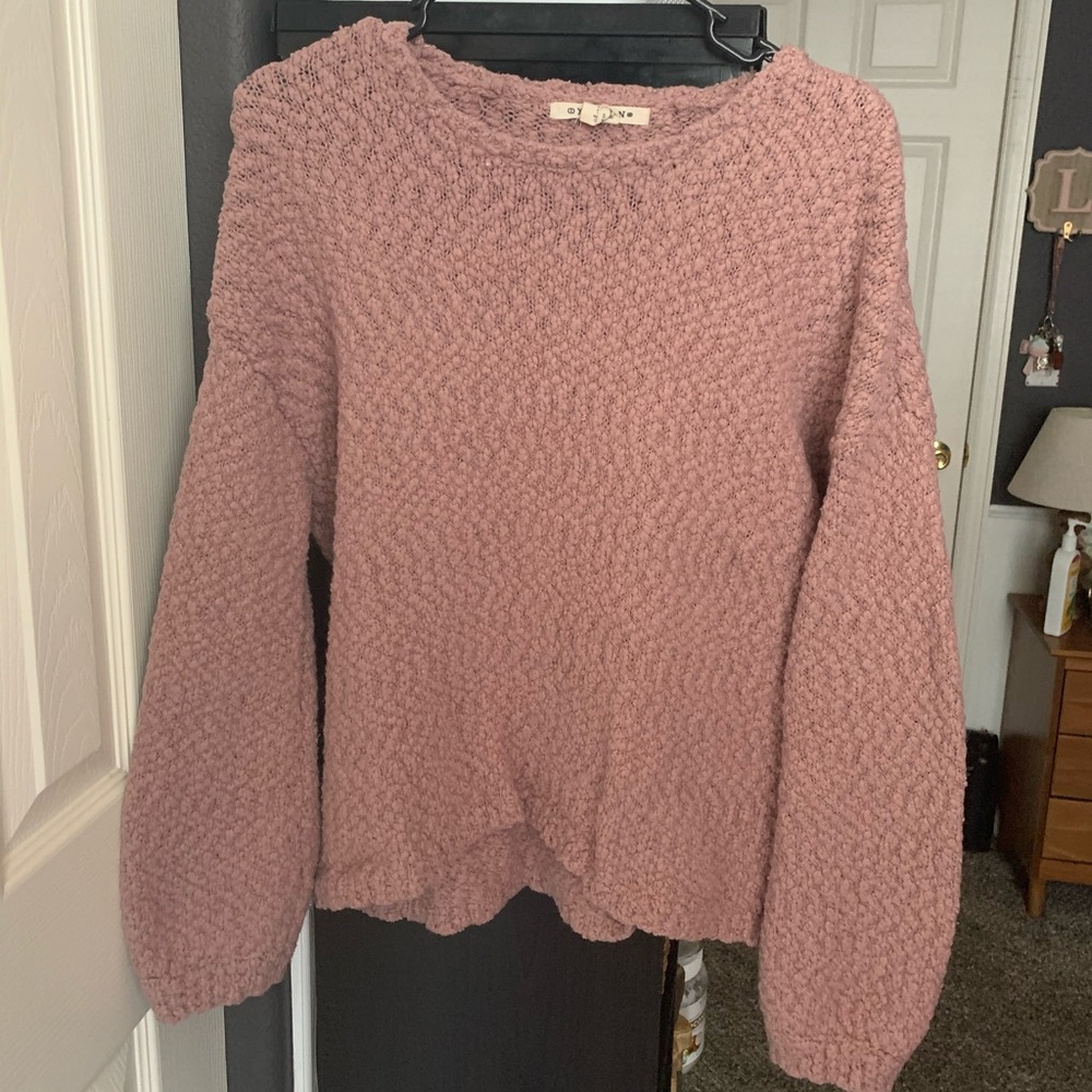 Mauve Popcorn Sweater